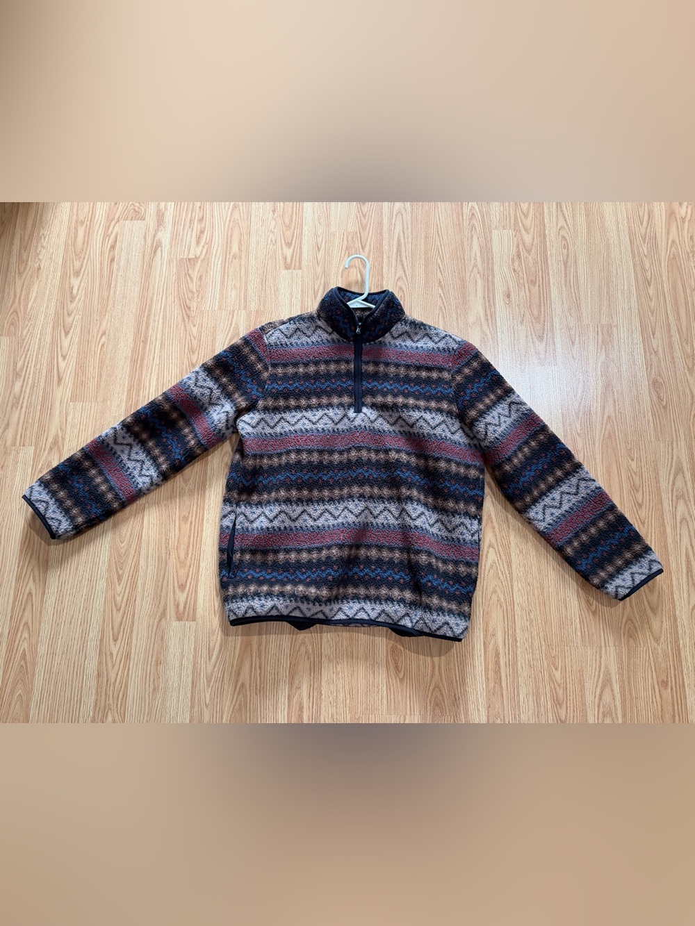 Old Navy Men's Zip-Front Patterned Sweater